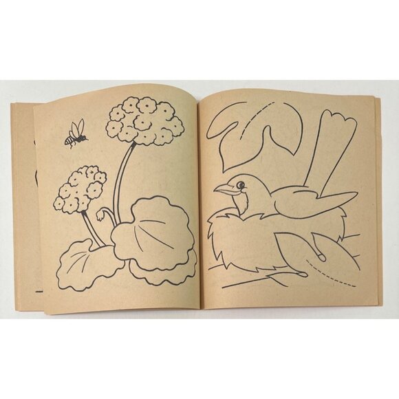 Vtg 1958 First Coloring Book Clarence Biers Whitman Publishing Children Activity - Picture 10 of 16